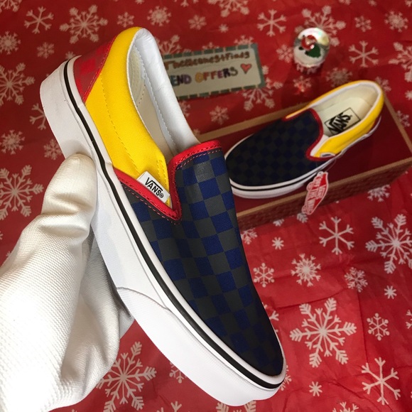 Checkerboard Slip On Vans - Picture 2 of 8